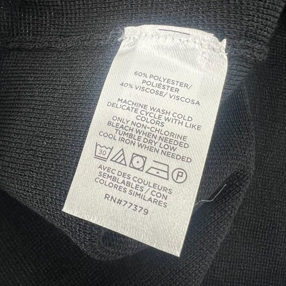 Ann Taylor Women's Small Black Cardigan Sweater NWT Gold Buttons - Picture 5 of 10